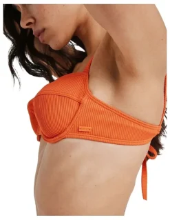 Roxy Love Bikini Top in Orange