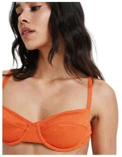 Roxy Love Bikini Top in Orange