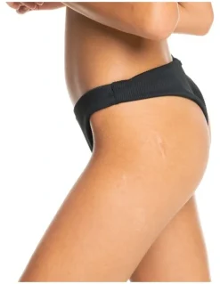 Roxy Love Cheeky High Leg Bikini Bottoms in Black