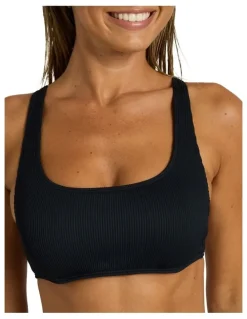 Roxy Love Underwire Bralette Bikini Top in Black