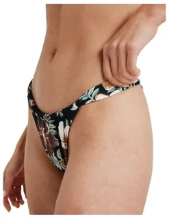 Roxy Nostalgic Feels Bikini Bottom in Black