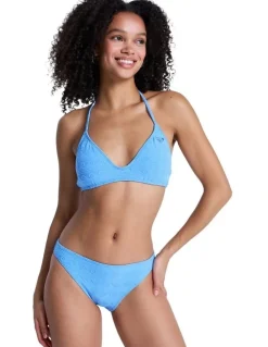 Roxy Paradise Wave Moderate Bikini Bottom in Silver Lake