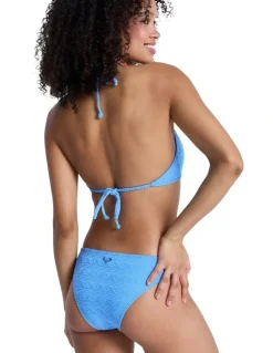 Roxy Paradise Wave Moderate Bikini Bottom in Silver Lake