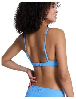 Roxy Paradise Wave Underwire Bralette Bikini Top Blue
