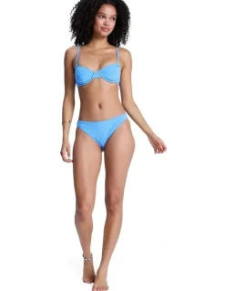 Roxy Paradise Wave Underwire Bralette Bikini Top Blue
