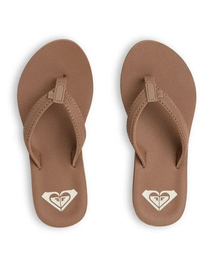 Roxy Porto Thongs in Brown