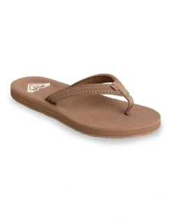 Roxy Porto Thongs in Brown
