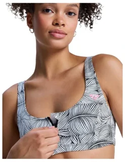 ROXY Pro Surf Athletic Tri Bikini Top in Multi