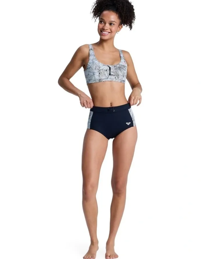 ROXY Pro Surf Athletic Tri Bikini Top in Multi