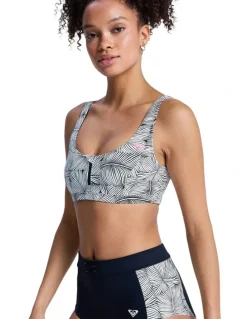 ROXY Pro Surf Athletic Tri Bikini Top in Multi