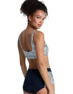 ROXY Pro Surf Athletic Tri Bikini Top in Multi