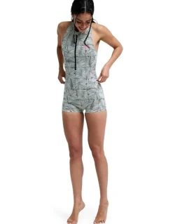 Roxy Pro Surf Boyleg One Piece Swimsuit Black