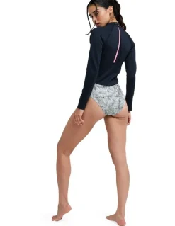 Roxy Pro Surf Long Sleeve Rash Vest in Black