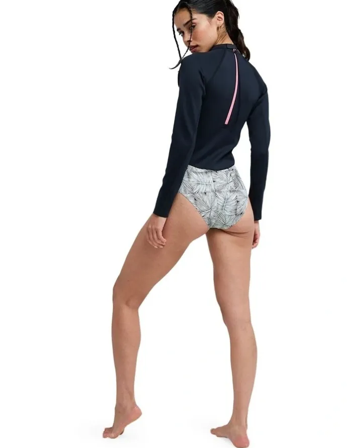 Roxy Pro Surf Long Sleeve Rash Vest in Black
