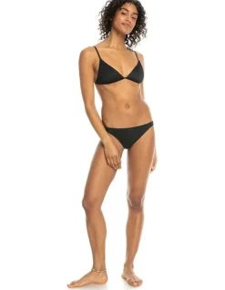 Roxy Rib Love The Quiver Tri Bikini Top in Anthracite