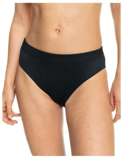 Roxy Rib Love The Shorey Bikini Bottoms In Anthracite