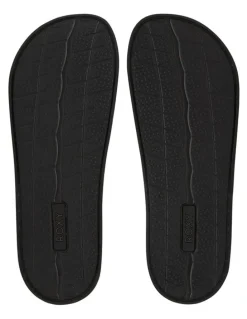 Roxy Slippy Slider Sandals in Black