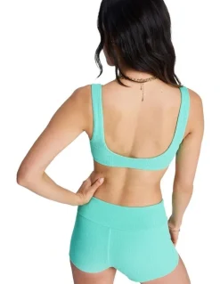 Roxy Sunshine Bralette Bikini Top in Green