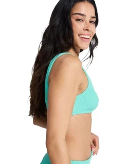 Roxy Sunshine Bralette Bikini Top in Green