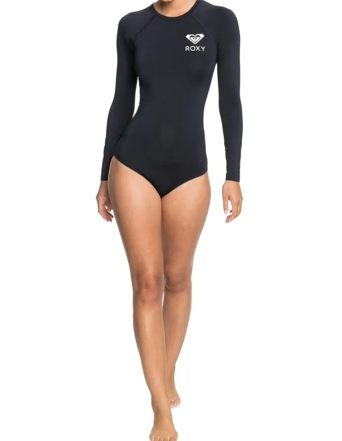 Roxy WOMENS ESSENTIAL UPF 50 long sleeve one piece in Black
