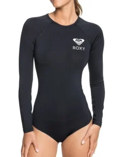 Roxy WOMENS ESSENTIAL UPF 50 long sleeve one piece in Black