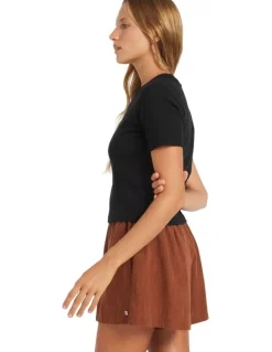 Roxy Womens Place To Be Shorts in Brown
