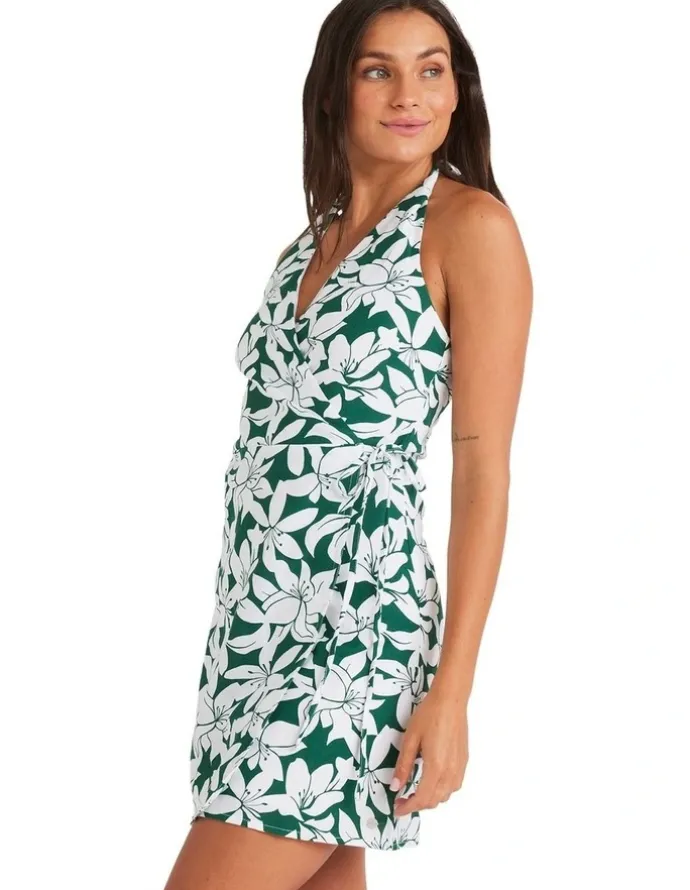 Roxy Khloe Vista Mini Dress in Evergreen