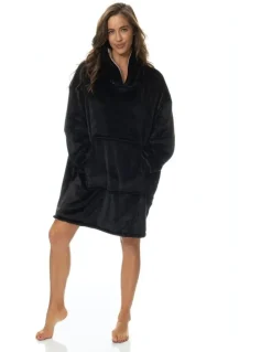 Royal Comfort Reversible Snug Hoodie 750GSM in Black