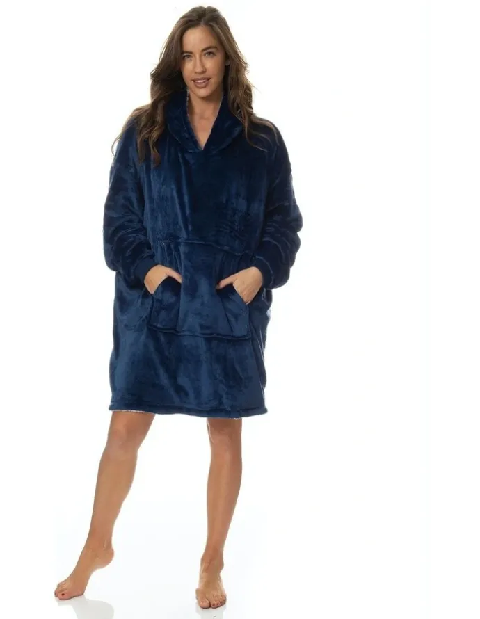 Royal Comfort Snug Hoodie in Navy