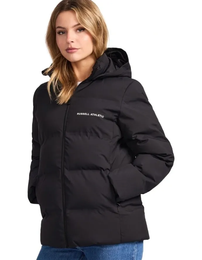 Russell Athletic May Womens Puffer Jacket - Black