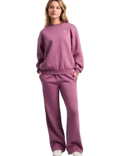 Russell Athletic R Logo Fleece Womens Crew - Tulipwood