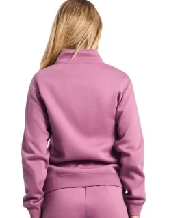 Russell Athletic R Logo Trucker Zip Through Womens Jacket - Tulipwood