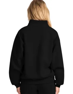 Russell Athletic R Logo Women's Quarter Zip - Black