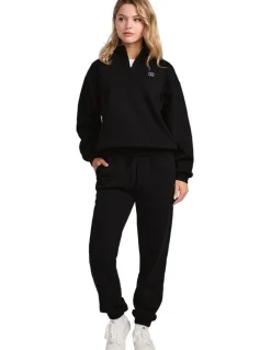 Russell Athletic R Logo Women's Quarter Zip - Black