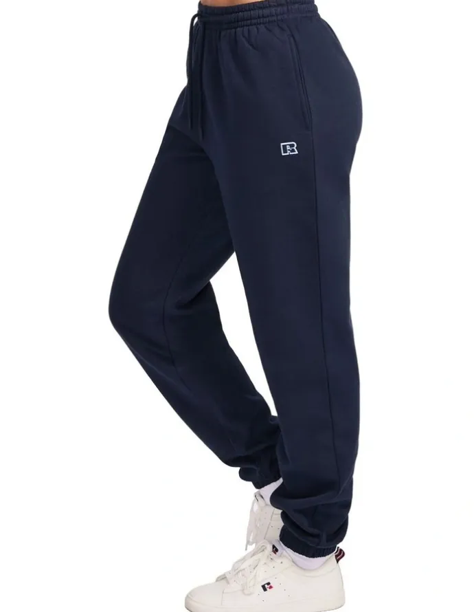 Russell Athletic R Logo Womens Track Pants - Michigan Navy