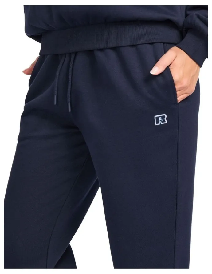 Russell Athletic R Logo Womens Track Pants - Michigan Navy
