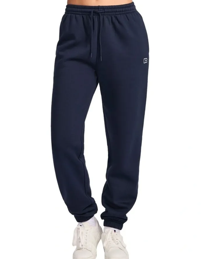 Russell Athletic R Logo Womens Track Pants - Michigan Navy