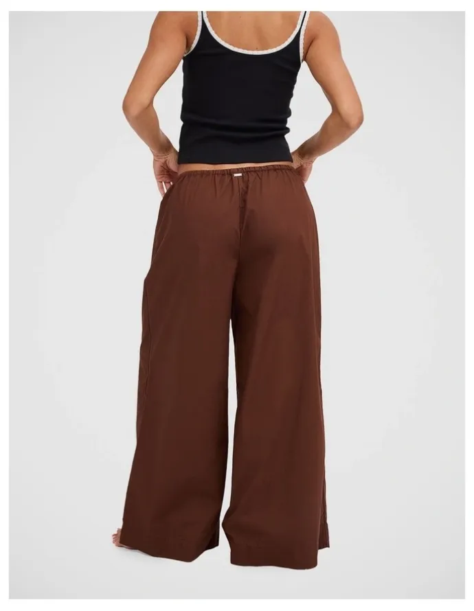 RVCA Montana Woven Pants in Chocolate