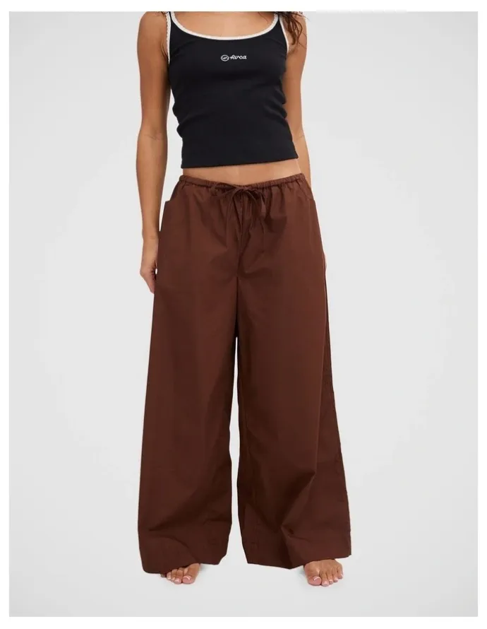 RVCA Montana Woven Pants in Chocolate