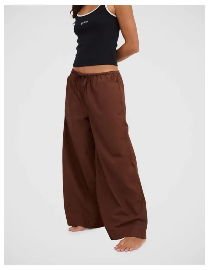 RVCA Montana Woven Pants in Chocolate