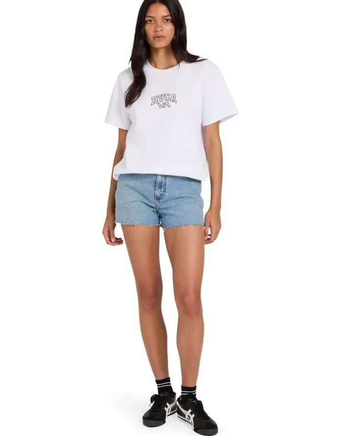 RVCA Pacific Denim Short in Dusty Blue