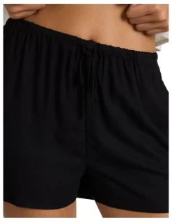 RVCA Raya Elastic Waist Shorts in Black