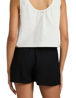 RVCA Raya Elastic Waist Shorts in Black