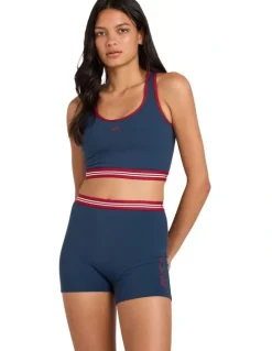 RVCA VA Essential Bike Shorts 4 Inch in Blue