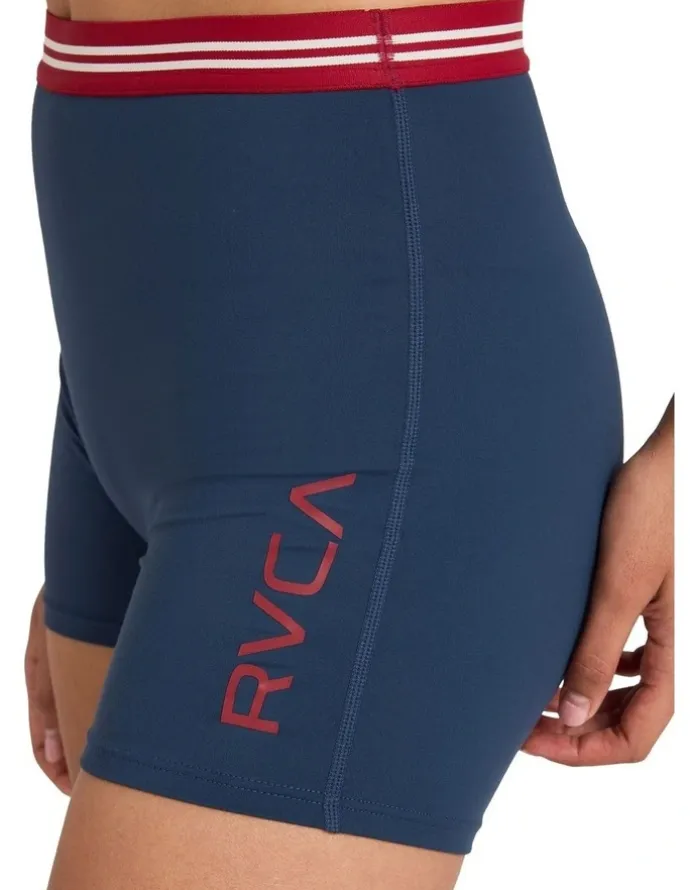 RVCA VA Essential Bike Shorts 4 Inch in Blue
