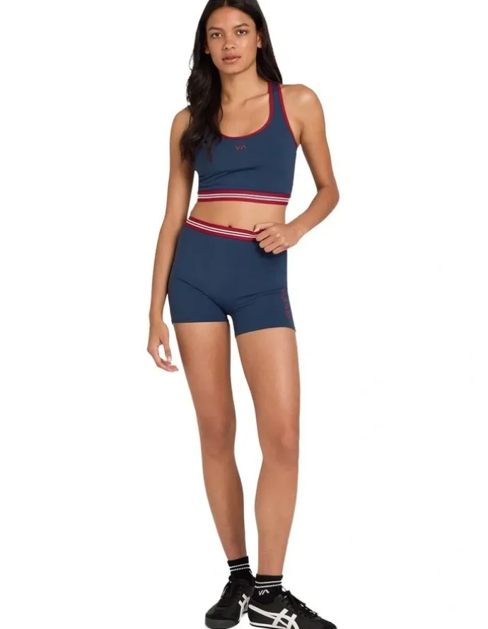 RVCA VA Essential Racer Bra in Blue