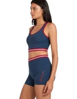 RVCA VA Essential Racer Bra in Blue