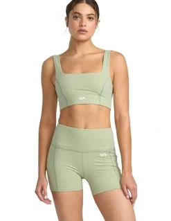 RVCA VA Essential Technical Shorts in Green Tea