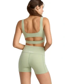 RVCA VA Essential Technical Shorts in Green Tea