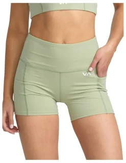 RVCA VA Essential Technical Shorts in Green Tea